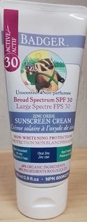 Badger - Active Sunscreen SPF 30 - Unscented